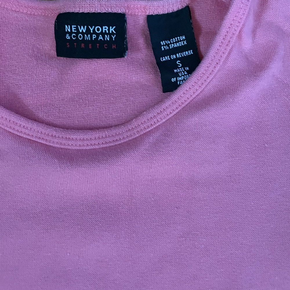 Two New York & Company Fitted Shirts, Size S, Smoke Free Home - Selling As Bulk View 2